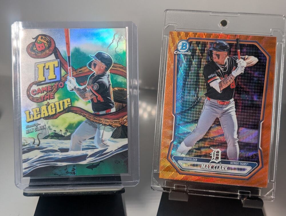 2026 Bowman Chrome Max Clark Orange Refractor /25 BCP-236 IT-20 Tigers Lot